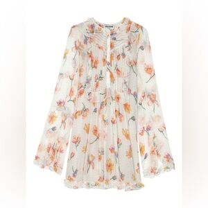 NWT Zadig and Voltaire Rackel Floral Chiffon Mini Dress
